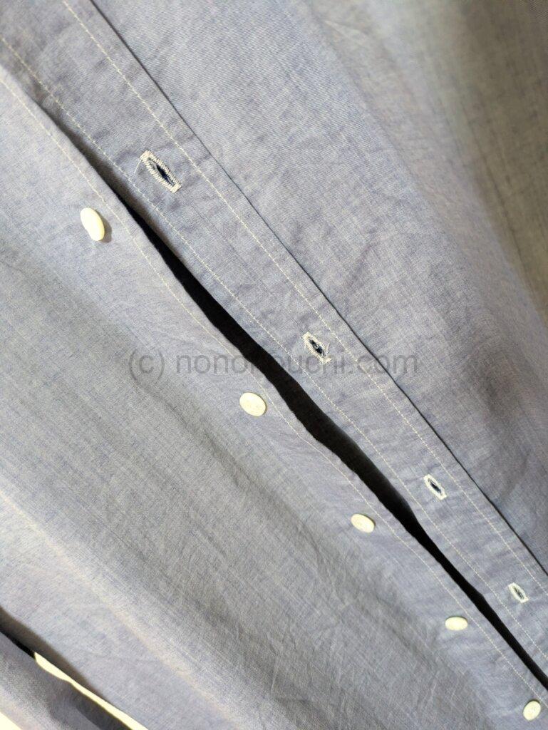 JUKIエクシード600 ボタンホール押さえで作ったボタンホール